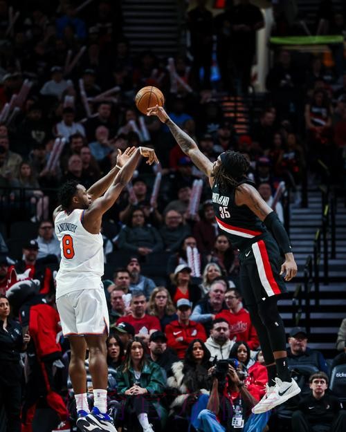 5连胜终结！杨瀚森DNP，阿夫迪亚25分，开拓者114-123不敌尼克斯